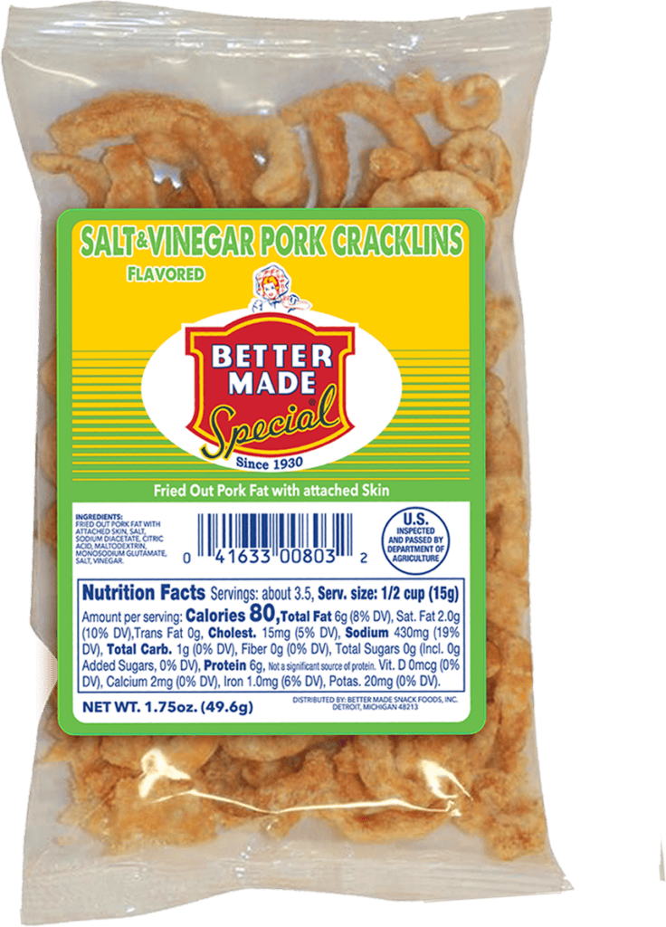 Better Made Pork Rinds & Cracklins: Crunchy Snack Varieties