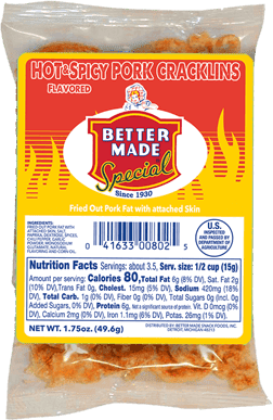 Hot & Spicy Cracklins: Better Made Snacks - Better Made.