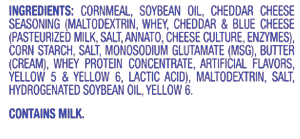 Cheese Puff Ingredients