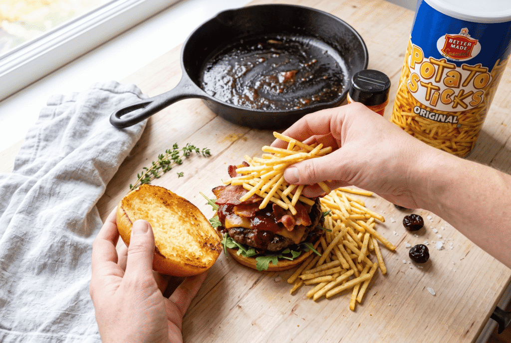 Up North Venison Burger with Michigan Cherry BBQ